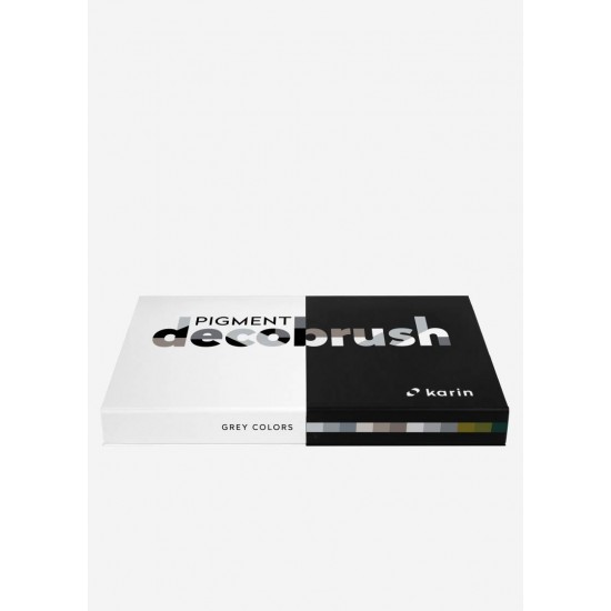 Karin Grey Colors Collection 12 colors Pigment Decobrush